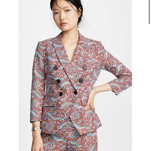 NWT Veronica Print Linen  Empire Dickie Jacket S4